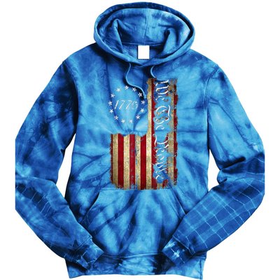 We The People 1776 American Flag 4th Of July Tie Dye Hoodie