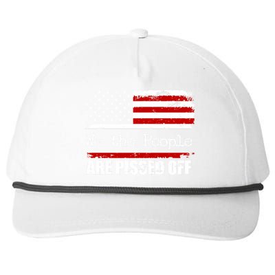 We The People Are Pissed Pro American Snapback Five-Panel Rope Hat