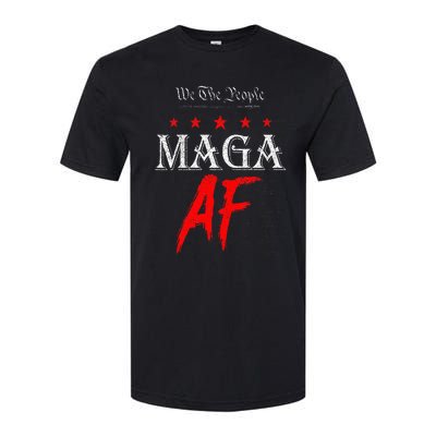 We The People Maga Af Us Flag We The People Maga Af Softstyle CVC T-Shirt