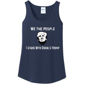 We The People I Stand With Donald Trump Ladies Essential Tank