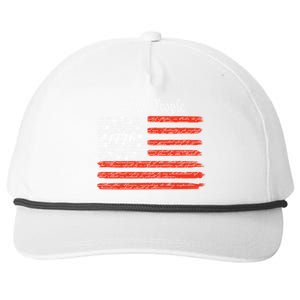 We The People American Flag Constitution Snapback Five-Panel Rope Hat