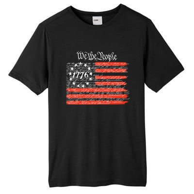 We The People American Flag Constitution Tall Fusion ChromaSoft Performance T-Shirt