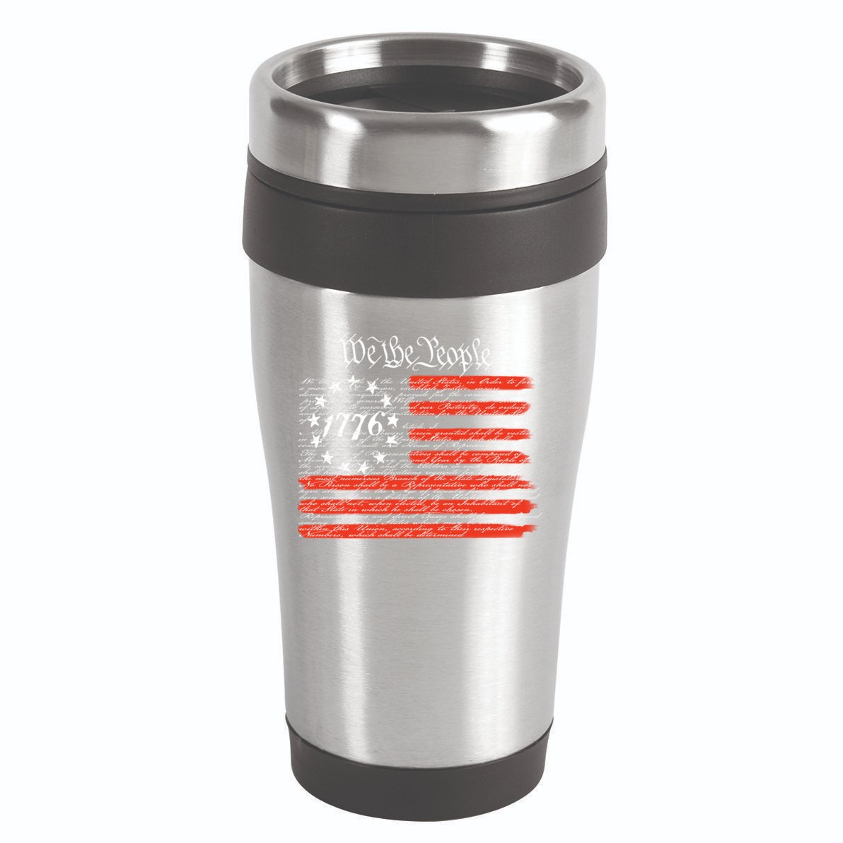 We The People American Flag Constitution 16oz Travel Tumbler