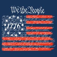 We The People American Flag Constitution Cool Comfort Performance Bucket Hat