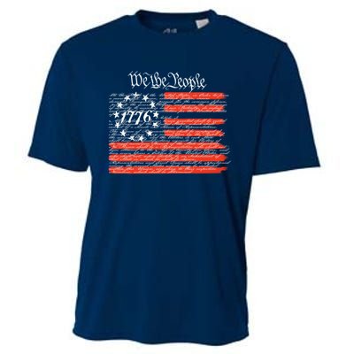 We The People American Flag Constitution Cooling Performance Crew T-Shirt