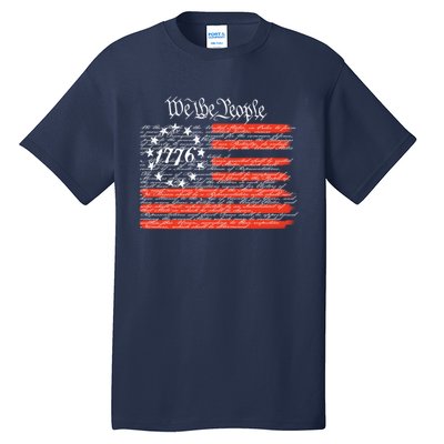 We The People American Flag Constitution Tall T-Shirt