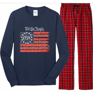 We The People American Flag Constitution Long Sleeve Pajama Set