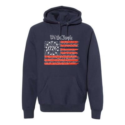 We The People American Flag Constitution Premium Hoodie