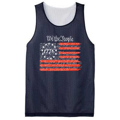 We The People American Flag Constitution Mesh Reversible Basketball Jersey Tank