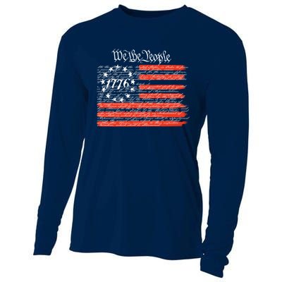 We The People American Flag Constitution Cooling Performance Long Sleeve Crew