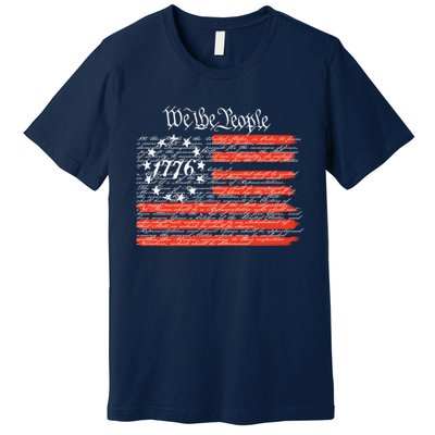 We The People American Flag Constitution Premium T-Shirt