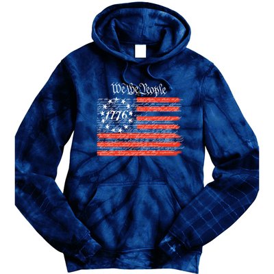 We The People American Flag Constitution Tie Dye Hoodie