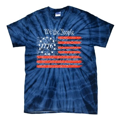 We The People American Flag Constitution Tie-Dye T-Shirt