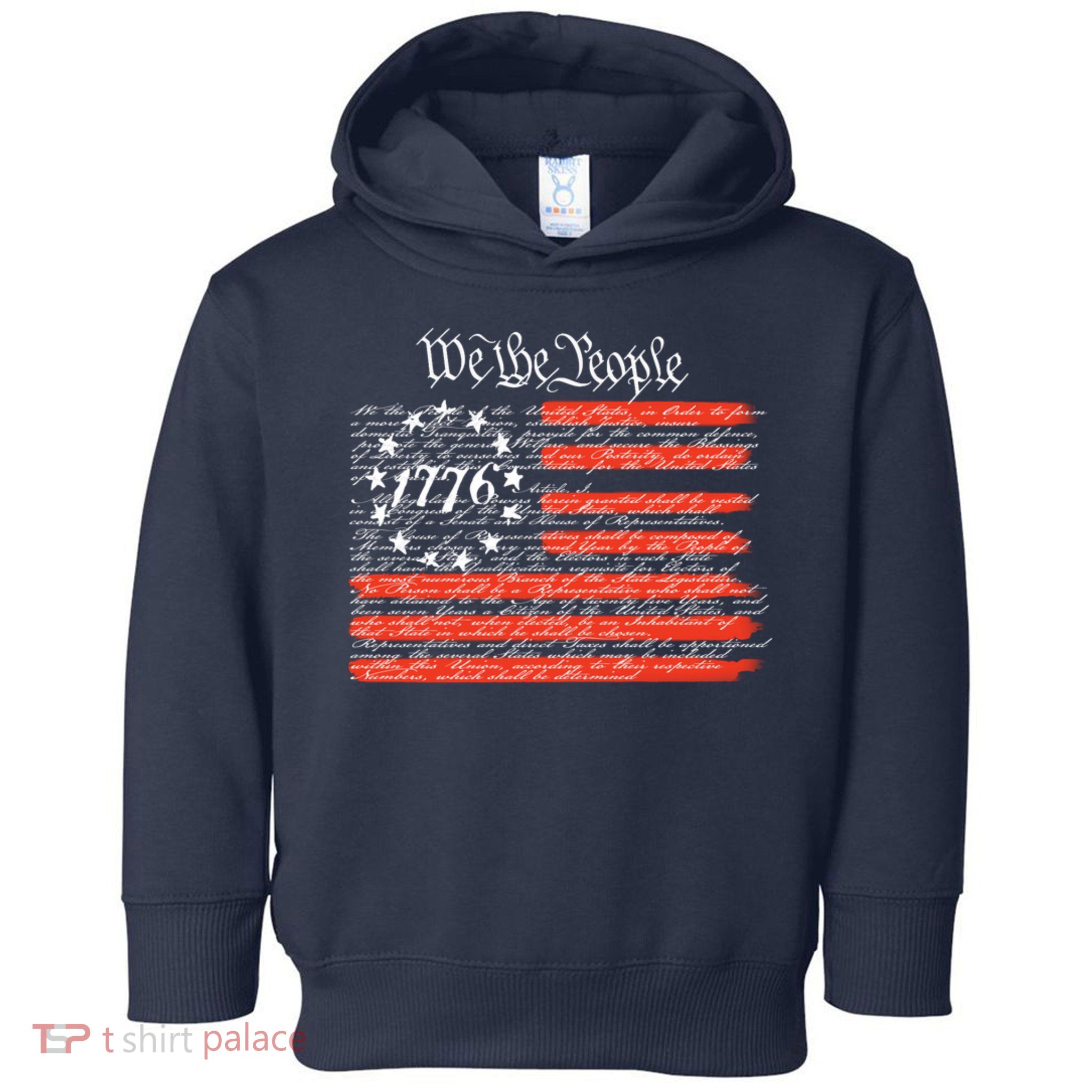 We The People American Flag Constitution Toddler Hoodie