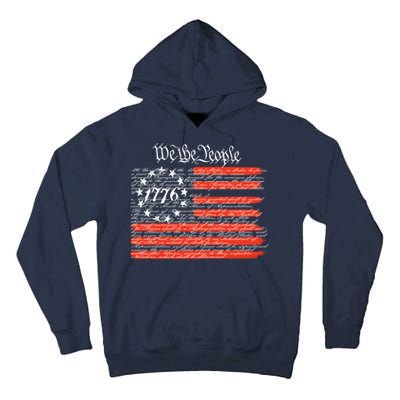 We The People American Flag Constitution Tall Hoodie