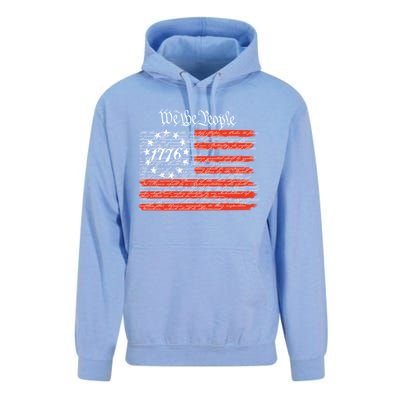 We The People American Flag Constitution Unisex Surf Hoodie