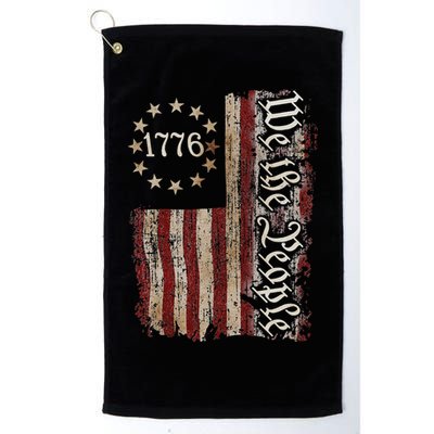 We The People 1776 American Flag 4th Of July  Golf Towel