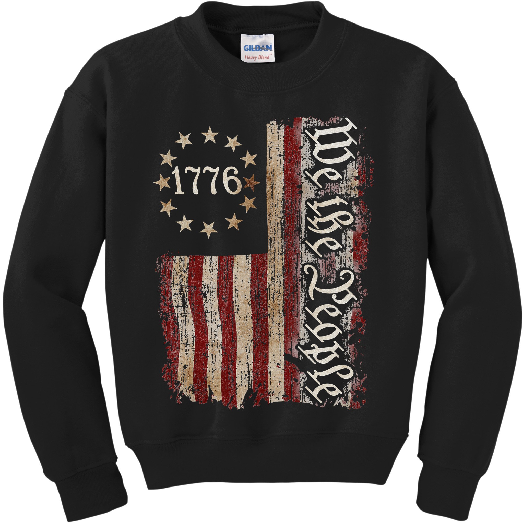 We The People 1776 American Flag 4th Of July  Kids Sweatshirt