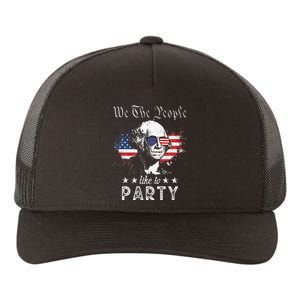 We The People Like To Party george washington 4th of july Yupoong Adult 5-Panel Trucker Hat