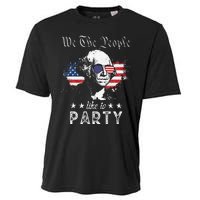 We The People Like To Party george washington 4th of july Cooling Performance Crew T-Shirt