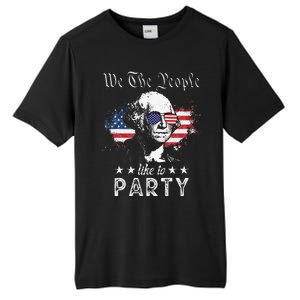 We The People Like To Party george washington 4th of july Tall Fusion ChromaSoft Performance T-Shirt