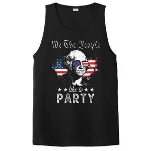 We The People Like To Party george washington 4th of july PosiCharge Competitor Tank