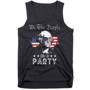 We The People Like To Party george washington 4th of july Tank Top