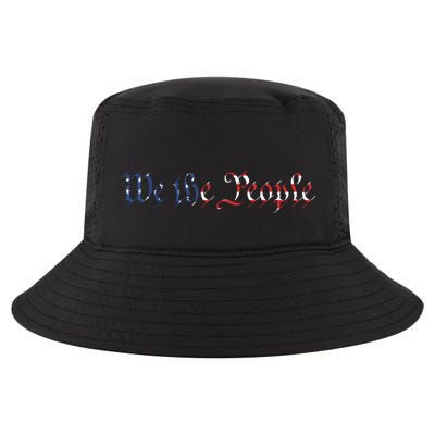 We The People US Constitution 1776 Freedom American Flag Cool Comfort Performance Bucket Hat