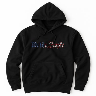 We The People US Constitution 1776 Freedom American Flag Hoodie