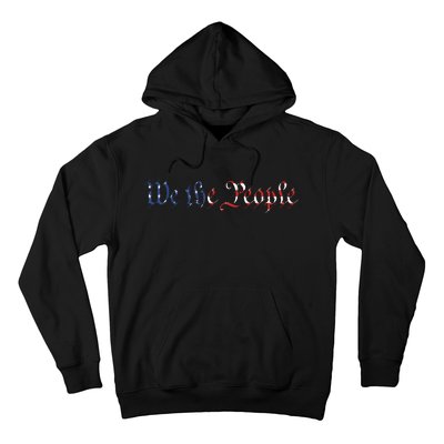 We The People US Constitution 1776 Freedom American Flag Hoodie