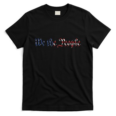 We The People US Constitution 1776 Freedom American Flag T-Shirt