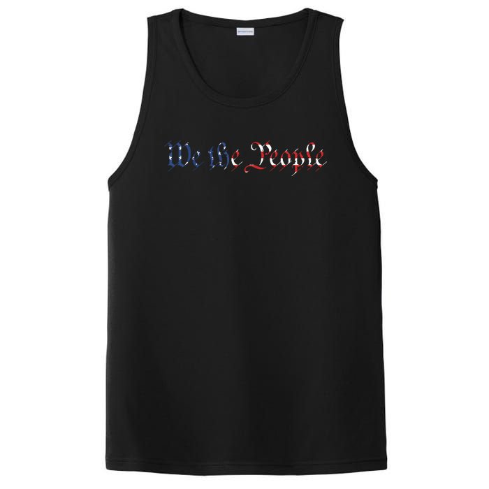 We The People US Constitution 1776 Freedom American Flag PosiCharge Competitor Tank