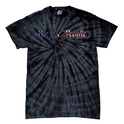 We The People US Constitution 1776 Freedom American Flag Tie-Dye T-Shirt