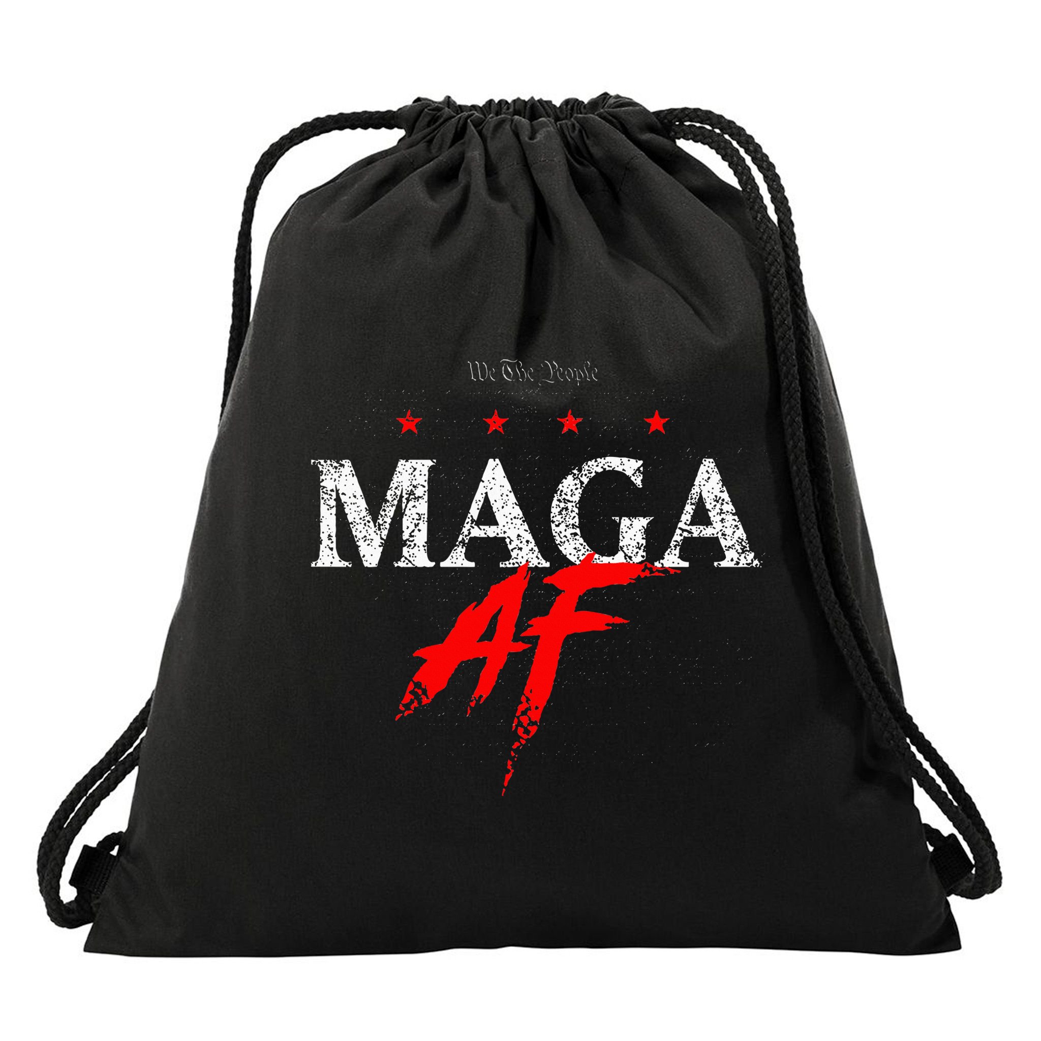 We The People Maga Af Drawstring Bag
