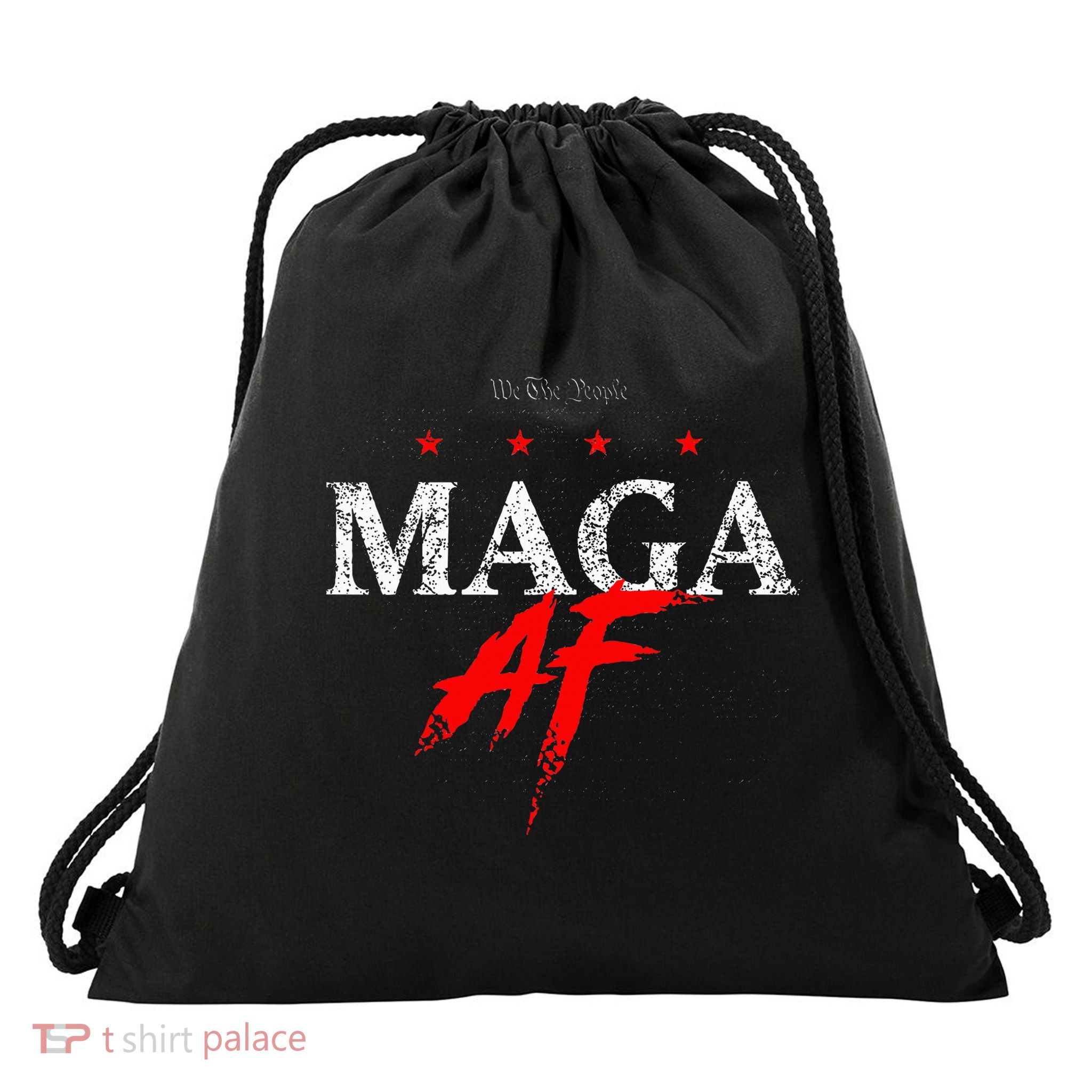 We The People Maga Af Drawstring Bag