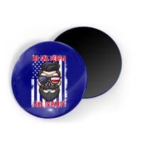 We The People Like To Party 4th Of July American Beard Skull Cute Gift Magnet