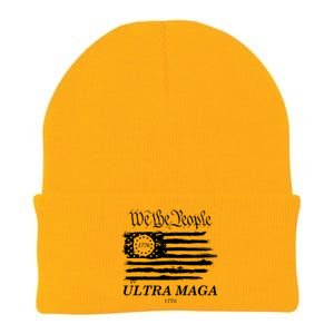 We The People Ultra MAGA Proud Betsy Ross 1776 Flag Knit Cap Winter Beanie