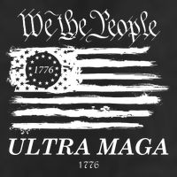 We The People Ultra MAGA Proud Betsy Ross 1776 Flag 7 Panel Mesh Trucker Snapback Hat