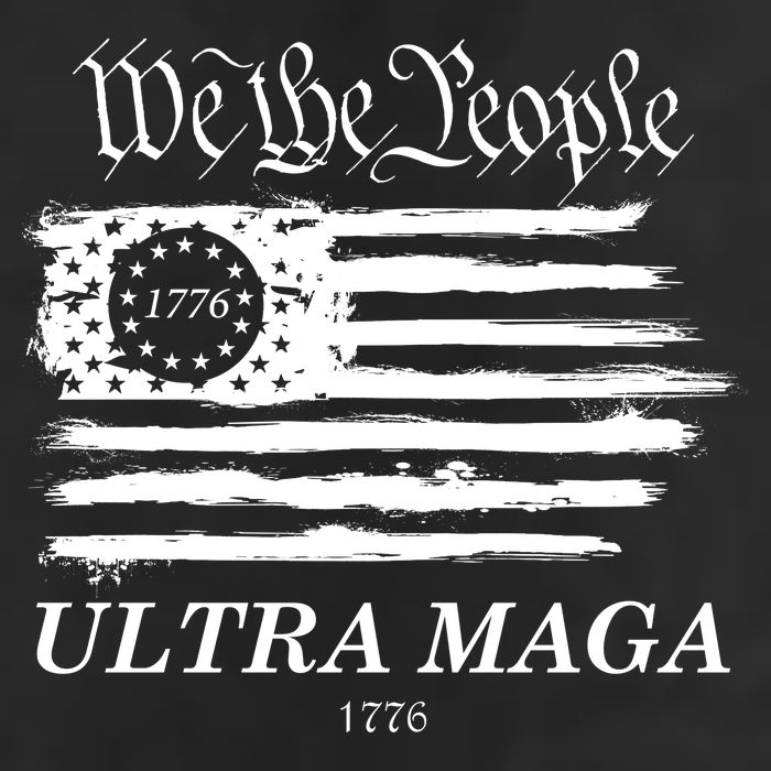 We The People Ultra MAGA Proud Betsy Ross 1776 Flag 7 Panel Mesh Trucker Snapback Hat