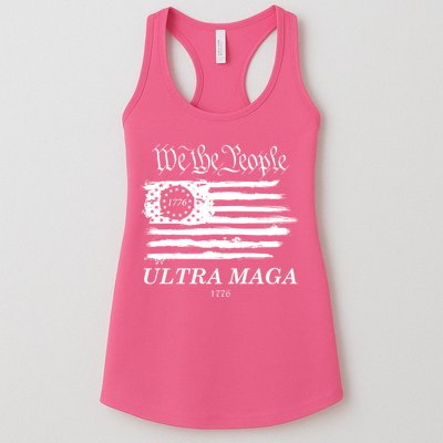 We The People Ultra MAGA Proud Betsy Ross 1776 Flag Womens Tank Top