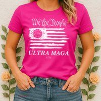 We The People Ultra MAGA Proud Betsy Ross 1776 Flag Womens T-Shirt