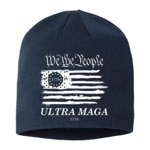 We The People Ultra MAGA Proud Betsy Ross 1776 Flag Sustainable Beanie