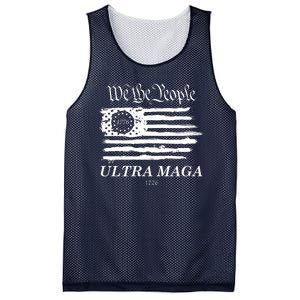 We The People Ultra MAGA Proud Betsy Ross 1776 Flag Mesh Reversible Basketball Jersey Tank