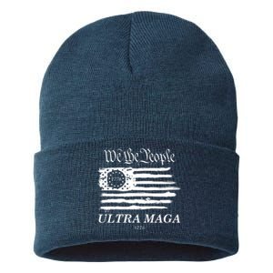 We The People Ultra MAGA Proud Betsy Ross 1776 Flag Sustainable Knit Beanie