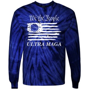 We The People Ultra MAGA Proud Betsy Ross 1776 Flag Tie-Dye Long Sleeve Shirt