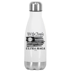 We The People Ultra MAGA Proud Betsy Ross 1776 Flag Stainless Steel Insulated Water Bottle