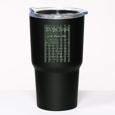 WE THE PEOPLE US CONSTITUTION PREAMBLE UNITED STATES FLAG Tumbler