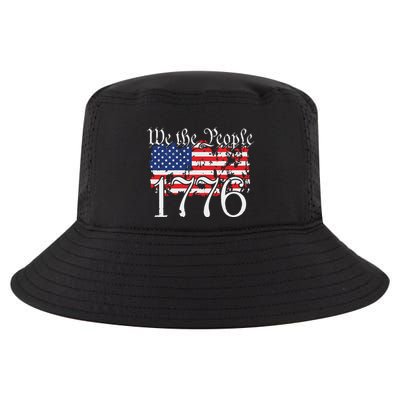 We The People 1776 US Constitution Freedom American Flag Cool Comfort Performance Bucket Hat