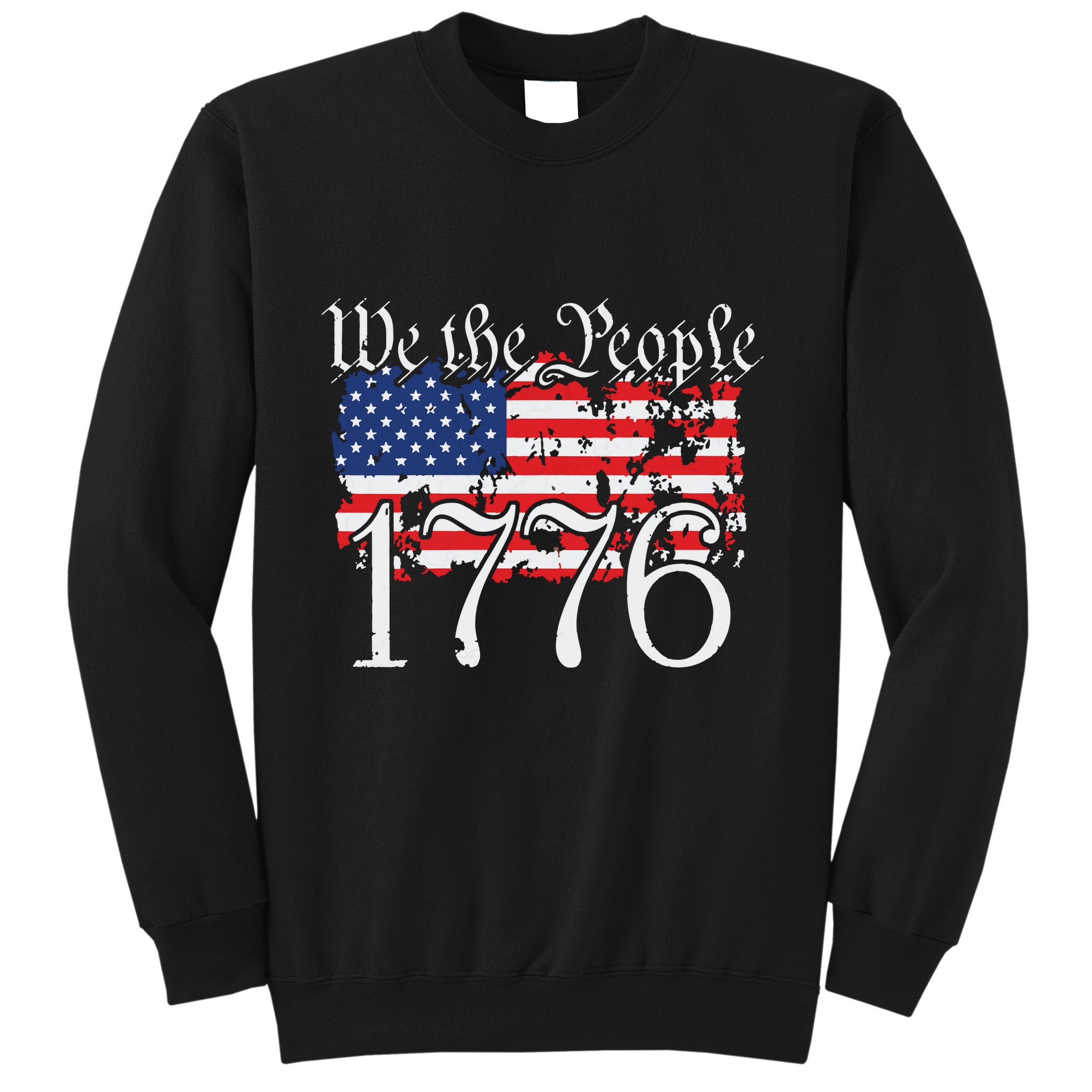 We The People 1776 US Constitution Freedom American Flag Sweatshirt