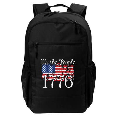 We The People 1776 US Constitution Freedom American Flag Backpack